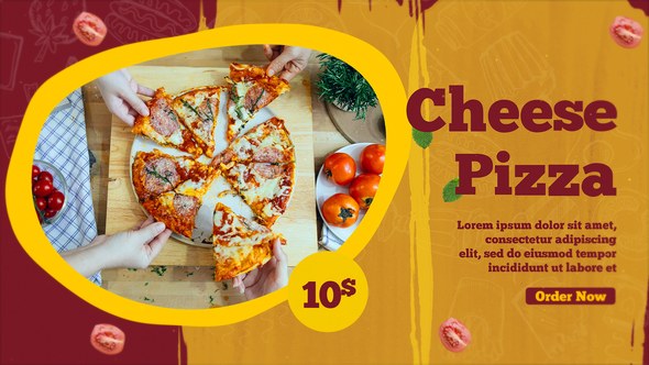Videohive Food Menu Slideshow Product Promo template preview