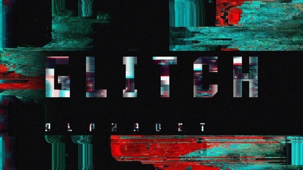 Videohive Glitch Alphabet 23123698 Titles template preview