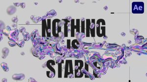 Videohive Glitch Holographic Splash Intro Openers template preview