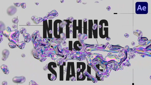 Videohive Glitch Holographic Splash Intro Openers template preview
