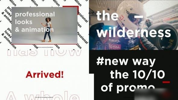 Videohive Stomp Typography Promo 29088739 Openers template preview
