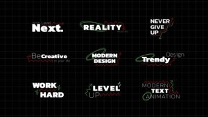 Videohive Text Animation / AE 58489662 Titles template preview