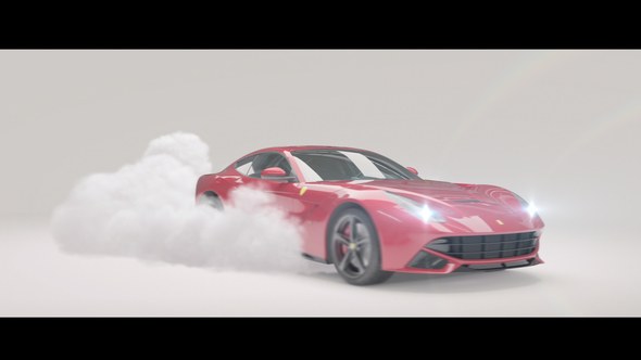 Videohive Drifting Car Logo Reveal Logo Stings template preview