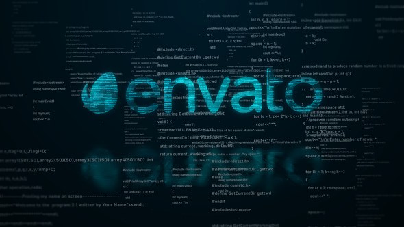 Videohive Digital Code Logo Reveal Logo Stings template preview