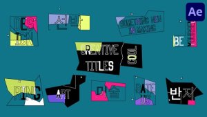 Videohive Creative Shape Titles for After Effects Titles template preview