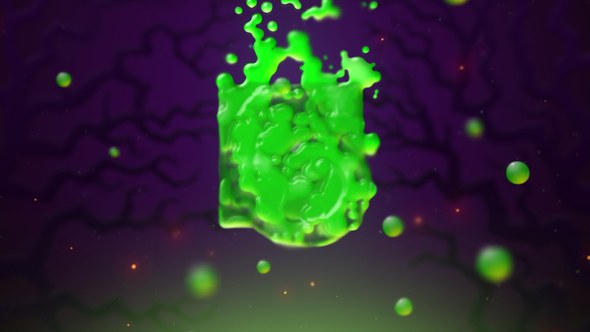 Videohive Halloween Liquid Logo Reveal Logo Stings template preview