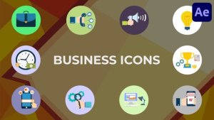 Videohive Animated Business Icons for After Effects Elements template preview