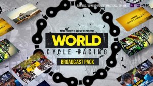 World Cycling Marathon Pack Video Displays template preview