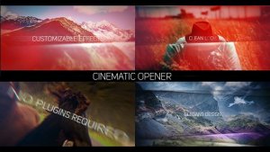 Cinematic Opener Slideshow Video Displays template preview