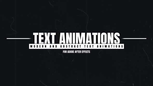 Videohive Text Animations 55396604 Titles template preview