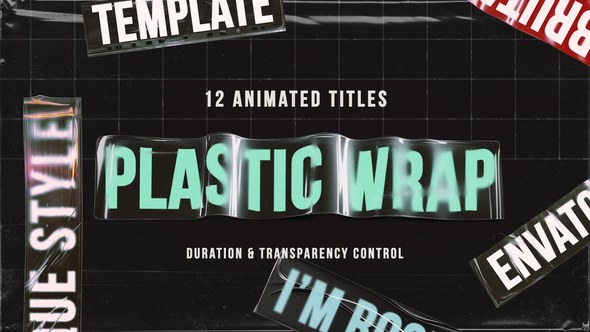 Videohive Plastic Wrap Titles Titles template preview