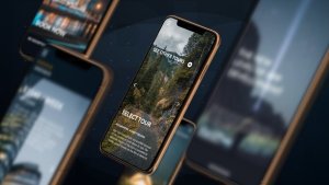 Phone XS App Presentation Video Displays template preview