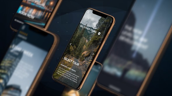 Phone XS App Presentation Video Displays template preview