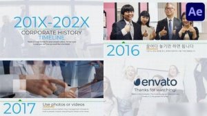 Videohive Corporate History Timeline for After Effects Openers template preview