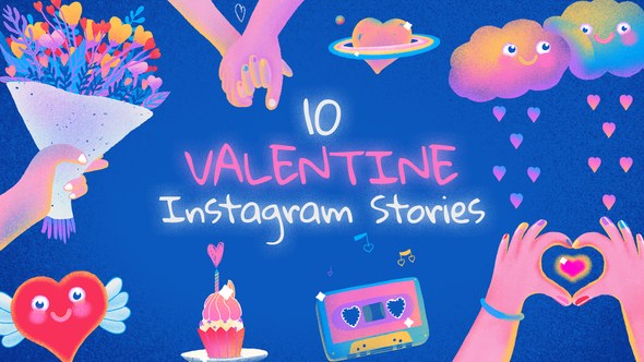 Videohive Valentine Instagram Stories 35844885 Video Displays template preview