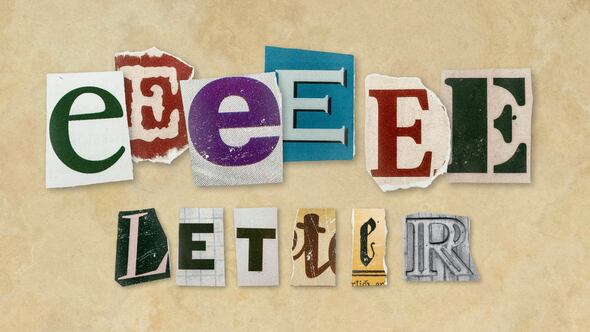 Videohive Ransom Letters - E Letters Elements template preview
