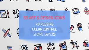 Design and Art Icons Video Displays template preview