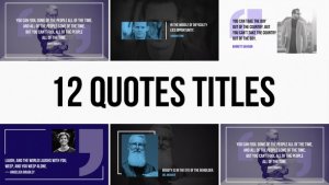 Videohive Quotes Titles Pack 43366332 Titles template preview