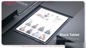 Videohive Black Tablet Promo Openers template preview