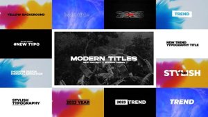 Videohive Modern Titles | After Effects 44509077 Titles template preview