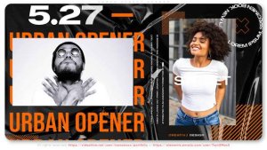 Videohive Urban Street Opener Video Displays template preview