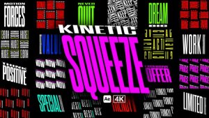 Videohive Kinetic Squeeze Titles Titles template preview