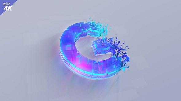 Videohive Digital 3D Wipe Logo Logo Stings template preview