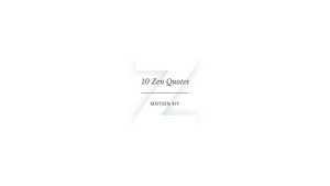 Videohive 10 Zen Quotes Titles template preview