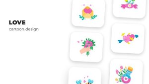 Videohive Love - Cartoon Design Elements template preview