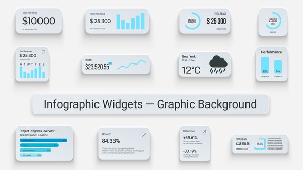 Videohive Infographic Widgets вЂ” Graphic Background Logo Stings template preview