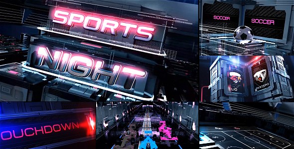 Sports Broadcast Pack Video Displays template preview