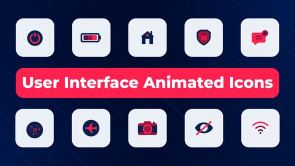Videohive User Interface Animated Icons Elements template preview