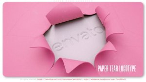 Videohive Paper Tear Logotype Logo Stings template preview
