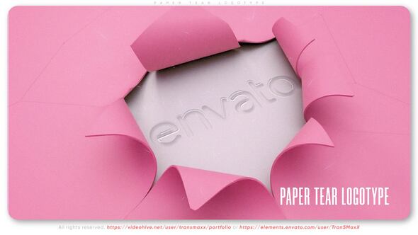 Videohive Paper Tear Logotype Logo Stings template preview