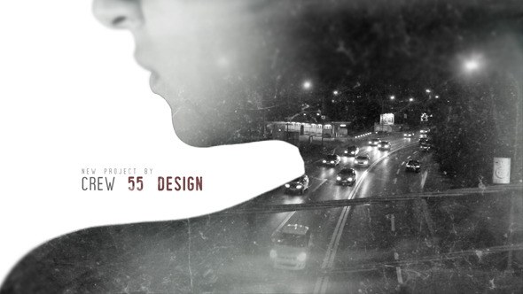 Double Exposure Movie Intro Video Displays template preview