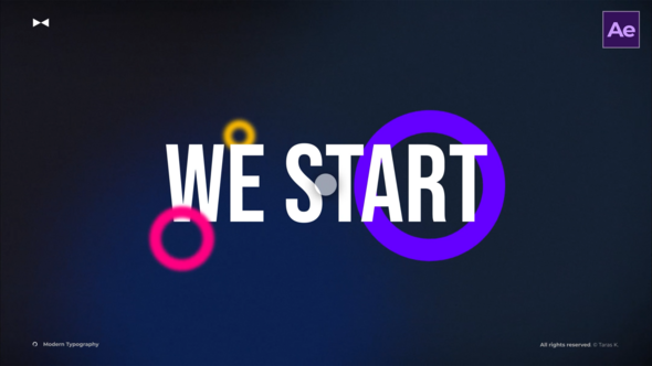 Videohive Stylish Modern Typography  AE Titles template preview