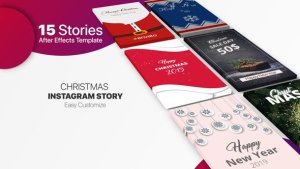 Videohive Christmas Instagram Storry Broadcast-packages template preview