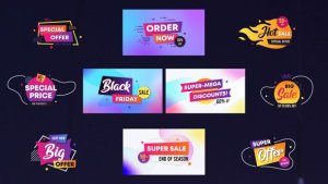 Videohive Sales Badges And Titles || After Effects Titles template preview