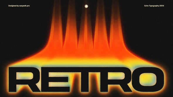 Videohive Retro Wave Typography Titles template preview