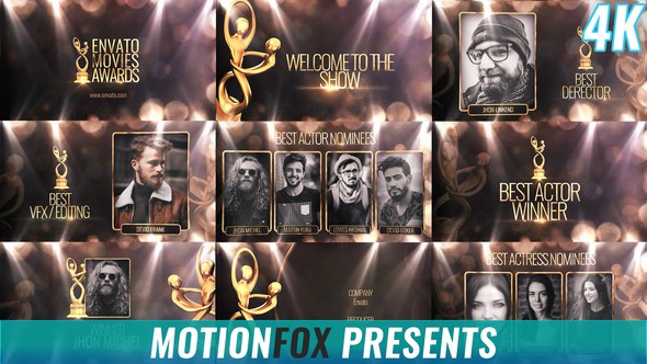 Awards Show Video Displays template preview