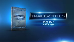 Trailer Titles Pack Video Displays template preview