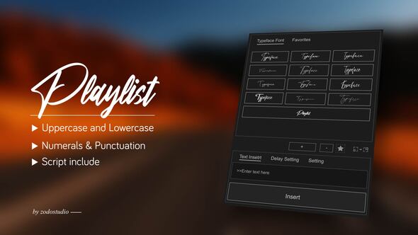 Videohive Animated Typeface - Playlist Titles template preview