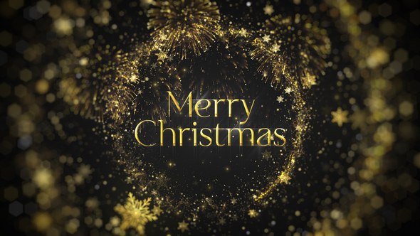 Videohive Golden Christmas Intro Titles template preview