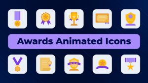 Videohive Awards Animated Icons Elements template preview