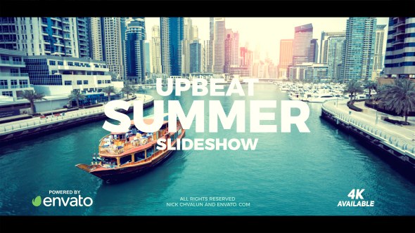 Videohive Upbeat Summer Slideshow Openers template preview