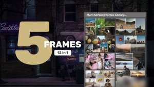 Videohive Multi Screen Frames Library - 5 Frames Openers template preview