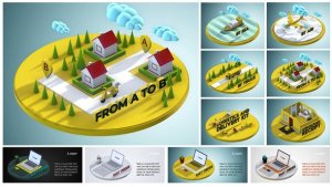 Videohive Transport and Cargo Promo Product Promo template preview