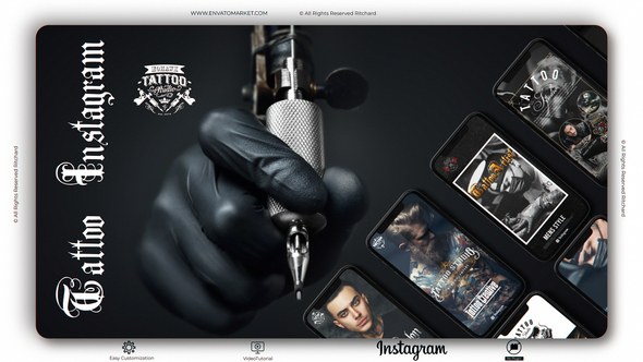 Videohive Instagram Stories Tattoo Product Promo template preview