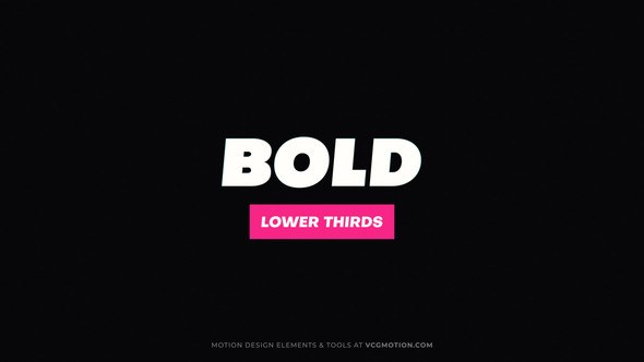 Videohive Lower Thirds - Bold Elements template preview