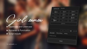 Videohive Animated Typeface - Girl sansa Titles template preview